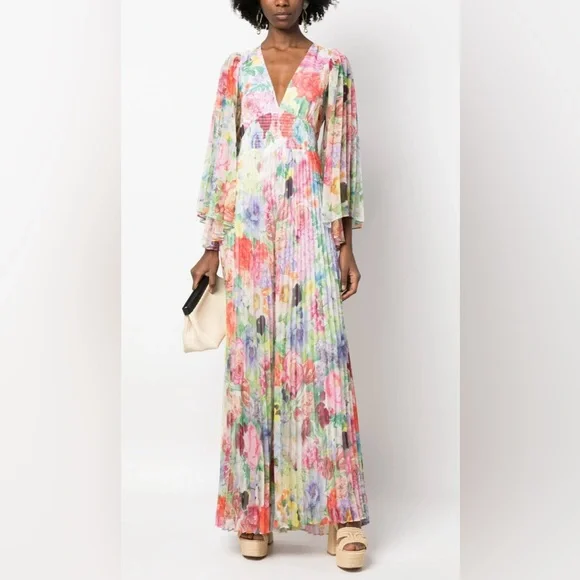 Alice + Olivia Bennet Jumpsuit Open Back in Dawn Floral